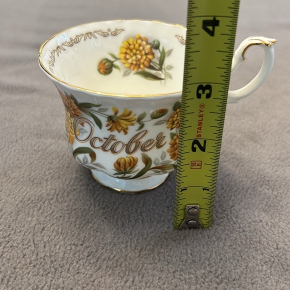 Vintage Bone China, Bouquet of the Month OCTOBER Tea Cup & Saucer - Picture 10 of 11